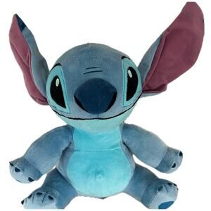 Disney Stitch Stuffed Alien Toy from Lilo & Stitch Movie Soft Sitting Blue Plush